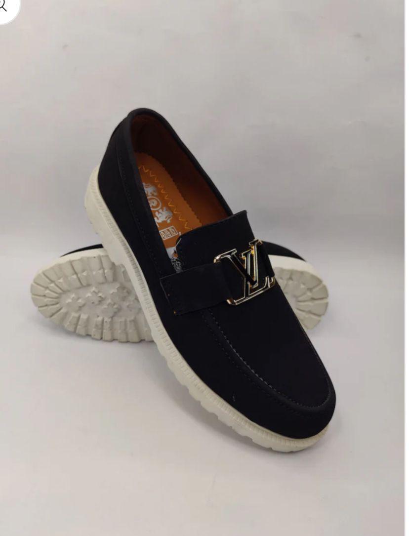 Men's Casual Fabric Loafers in classic black